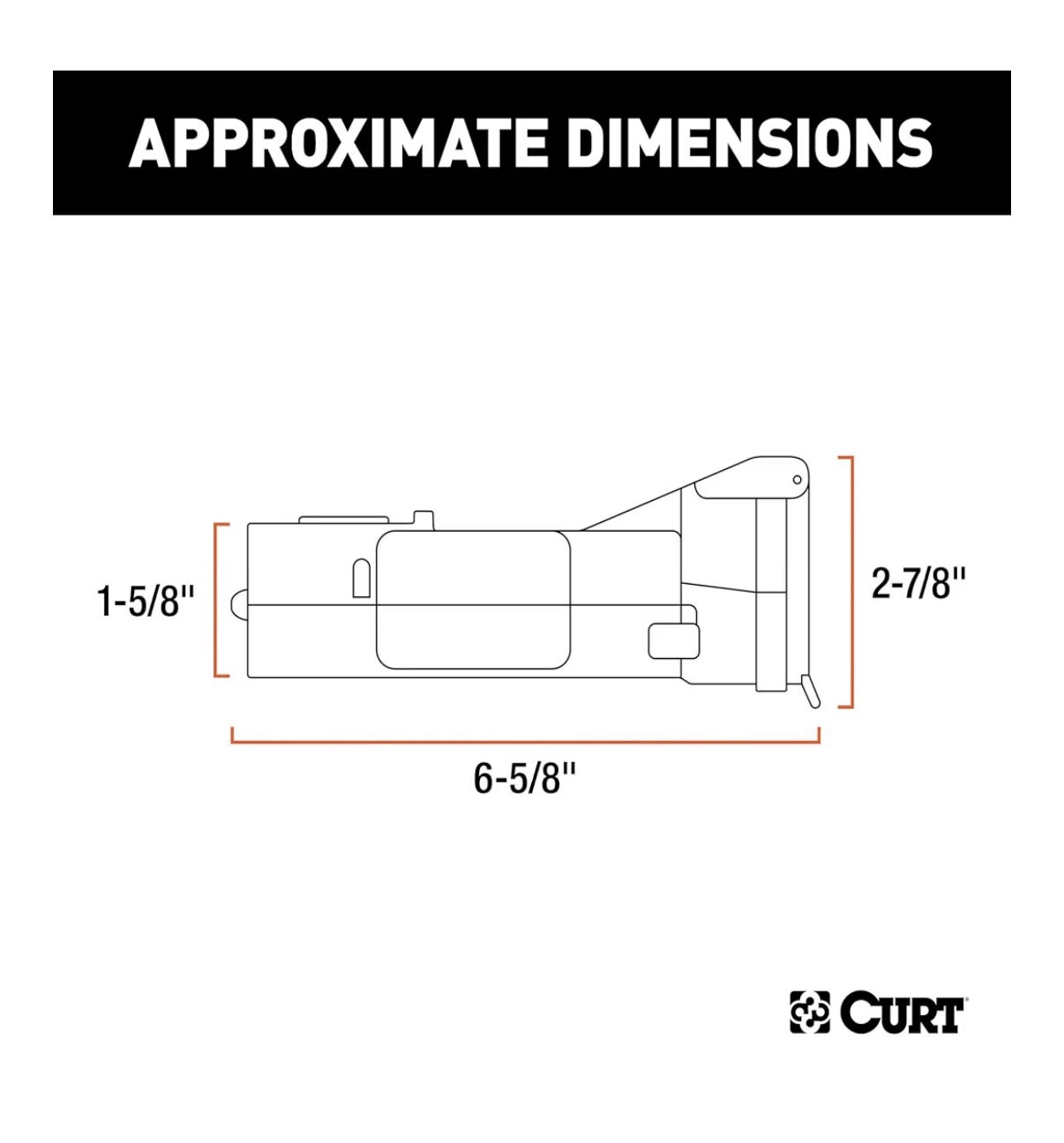 CURT 51180 Echo Mobile Bluetooth Trailer Brake Controller 7-Way Open Box