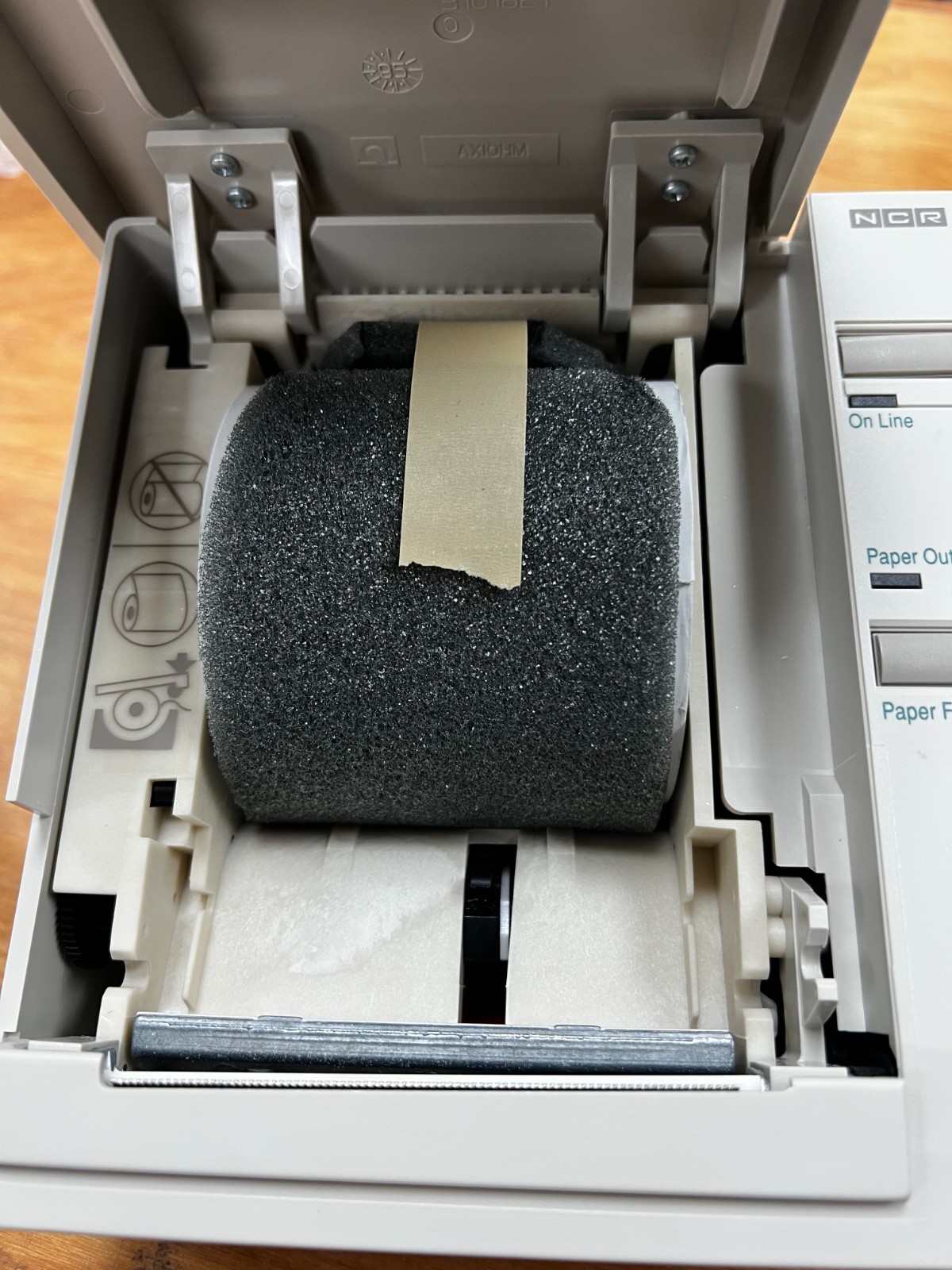 NCR RealPOS Retail USB Thermal Receipt Printer 7193 w/ Adapter and Manual