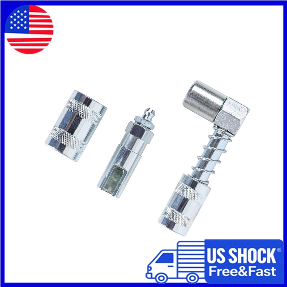 LNL120 90 degree Grease Coupler Adapter w/Sleeve Spaces Snaps