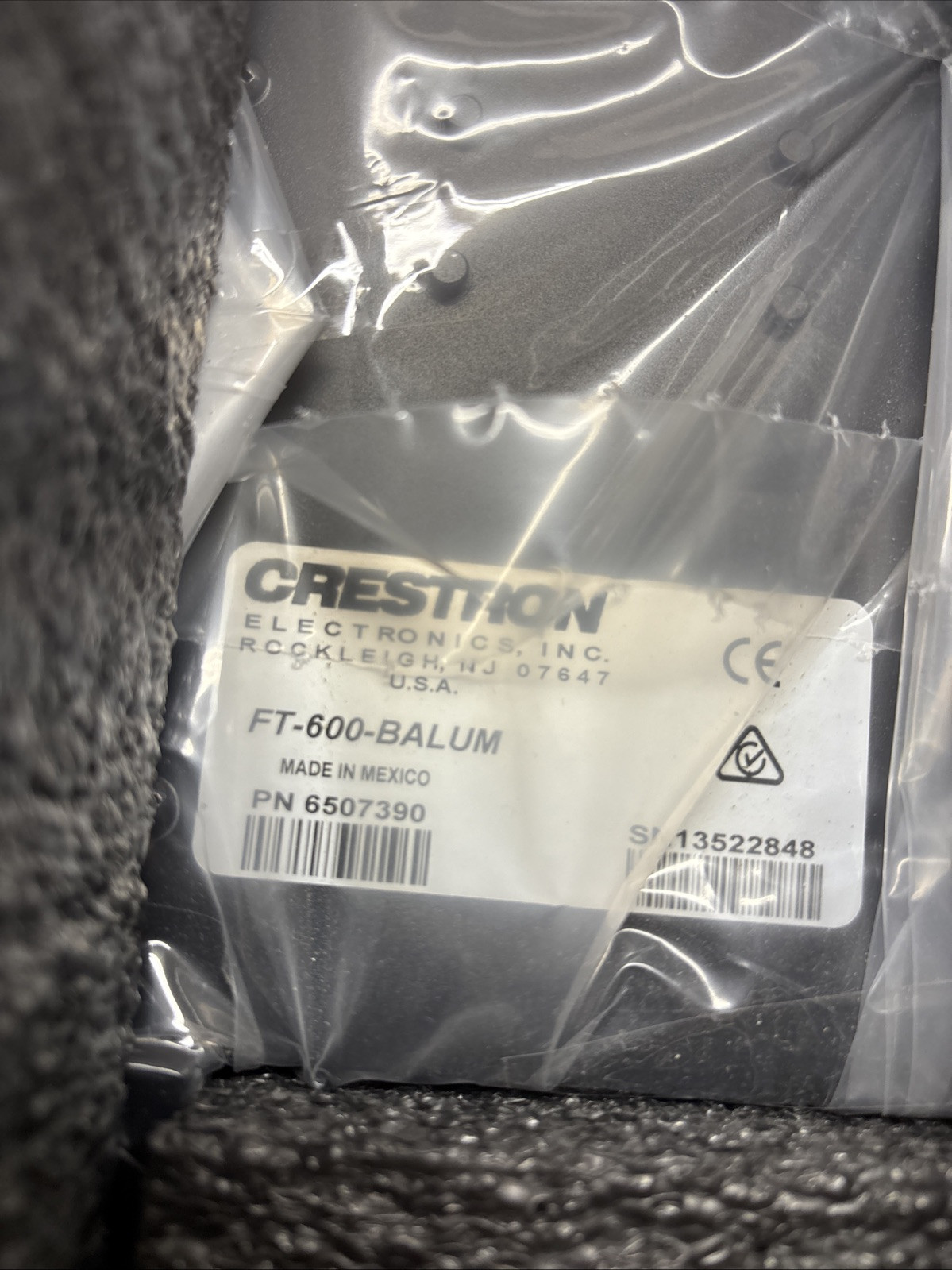 NEW Crestron FT-600-BALUM FlipTop Basic, Brushed Aluminum 6507390