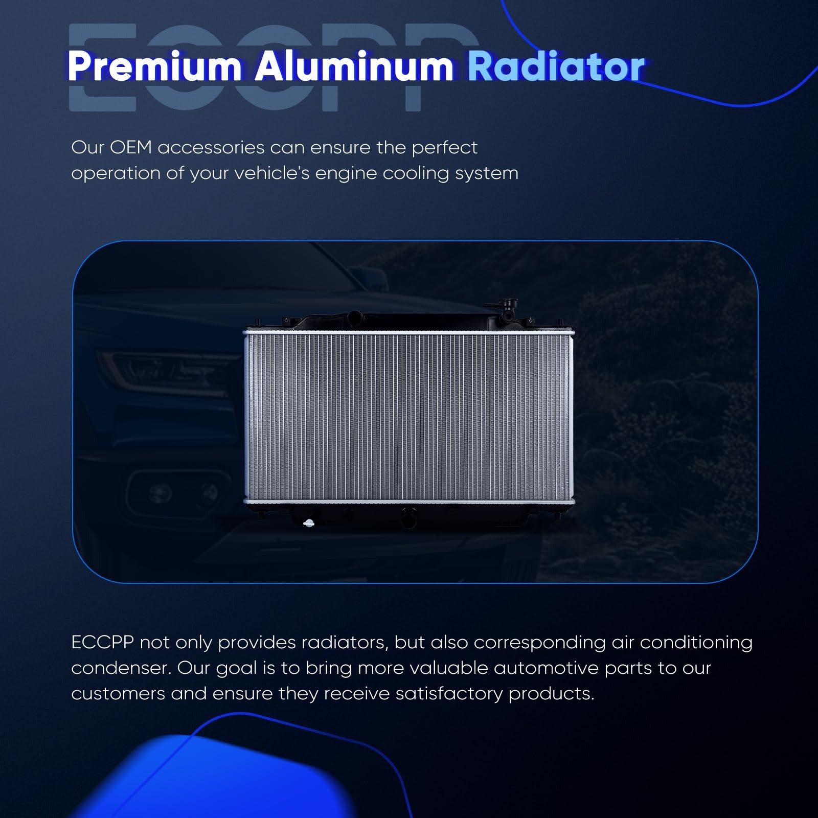 13404 Radiator for Mazda 3 2014-2018 2.0L 2.5L