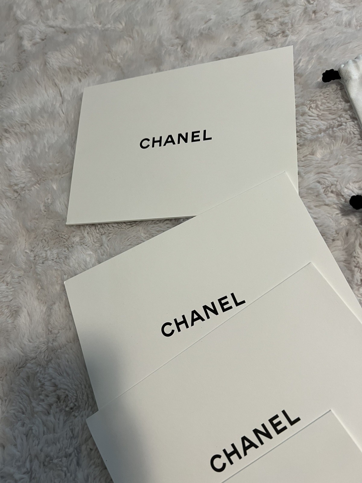 Authentic Chanel Dust bags & Cards Bundle