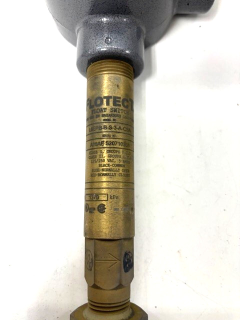 FLOTECT AC FLOAT SWITCH DWYER L6EPB-B-D-3-A-CSA 125/250 V