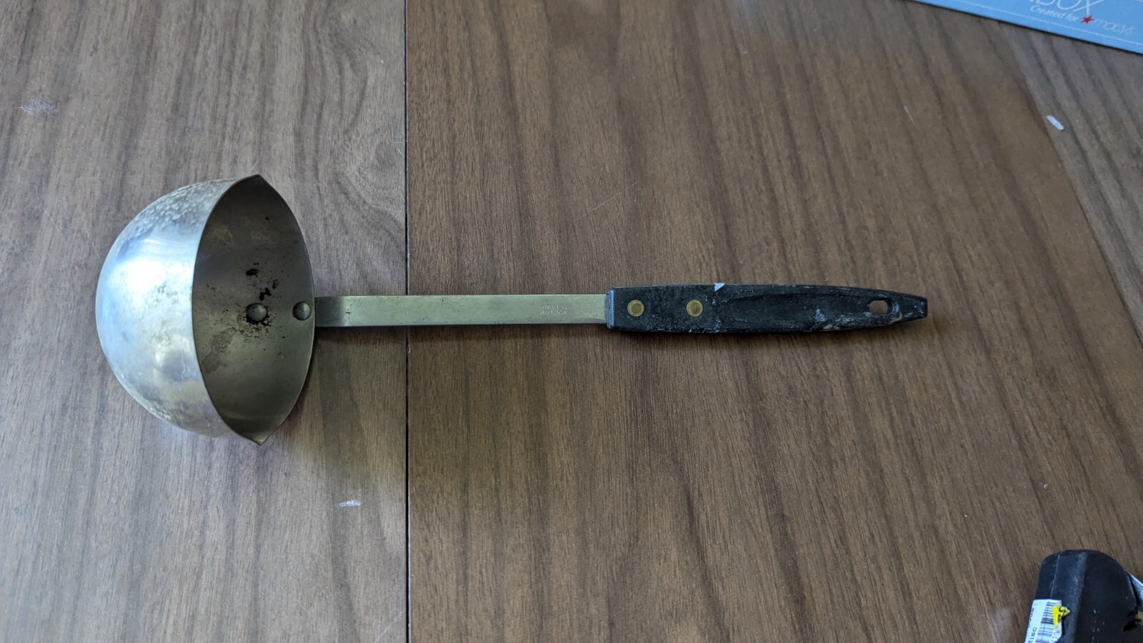 Vintage USA Stainless Soup Ladle Great!