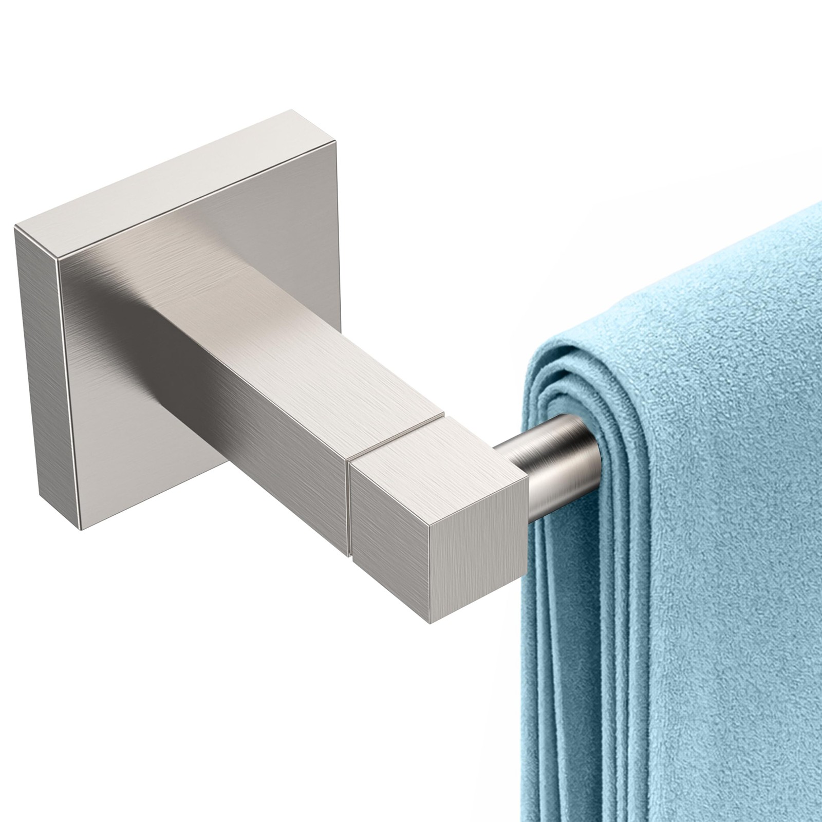 RUACQ Towel Bar 18inch, 18 inch(Center to Center) Single Bar, Brushed Nickel