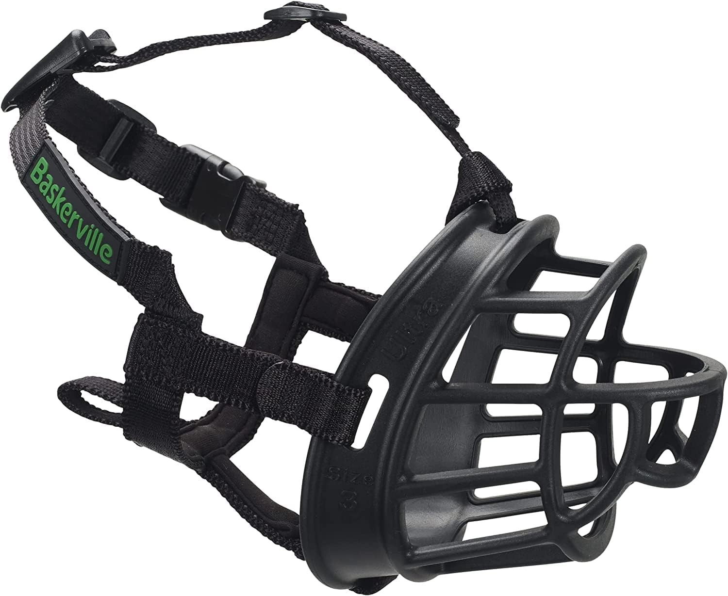 BASKERVILLE ULTRA MUZZLE - Patented Humane Design, Breathable, Dog 5, Black