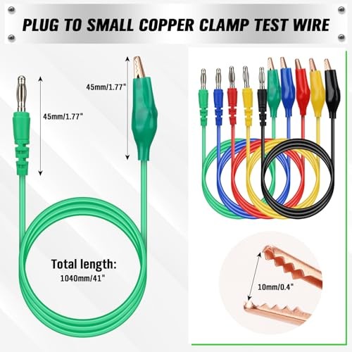 SWANLAKE 43-Piece Back Probe Kit, 30A Multi-Angle Test 43PCS Back Probe Kit