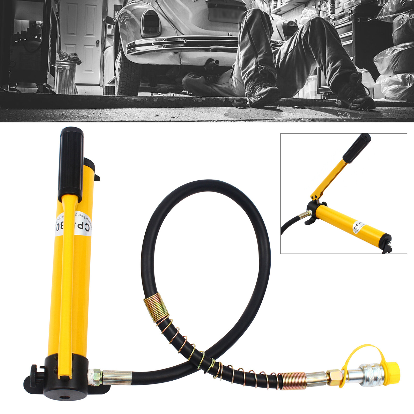 10 Ton Manual Hydraulic Pump 10000Psi CP-180 Hand Operated Pump Single Acting