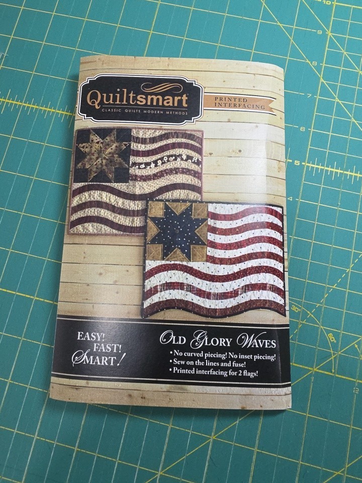 Quiltsmart Old Glory Waves Pattern With Interfacing