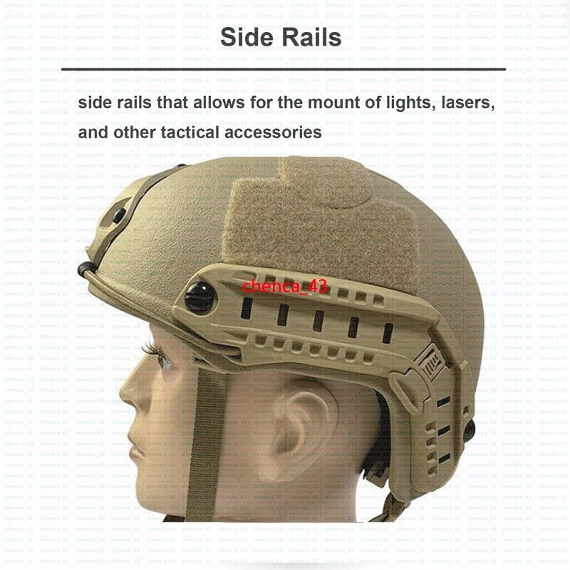 US STOCK Sand M Fast UHMWPE Ballistic Tactical Helmets IIIA Level 3 Bulletproof