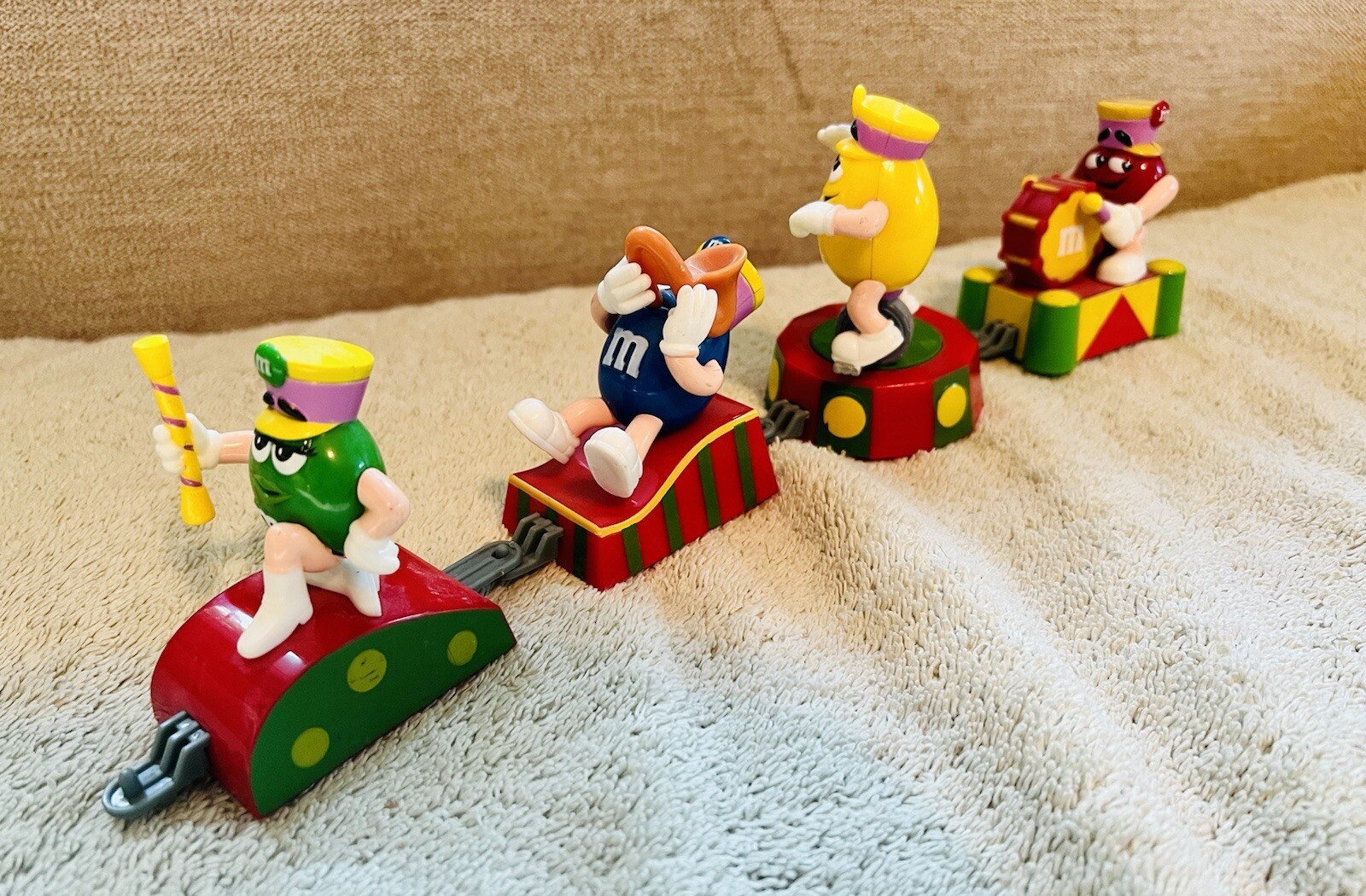 Vintage Set of 4 M&M’s Circus Marching Band Train  (2006)
