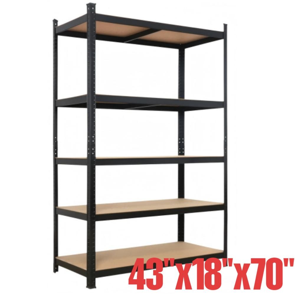 Garage Shelving Units Heavy Duty 5 Tier Metal Storage Shelves Shed 110x45x180cm