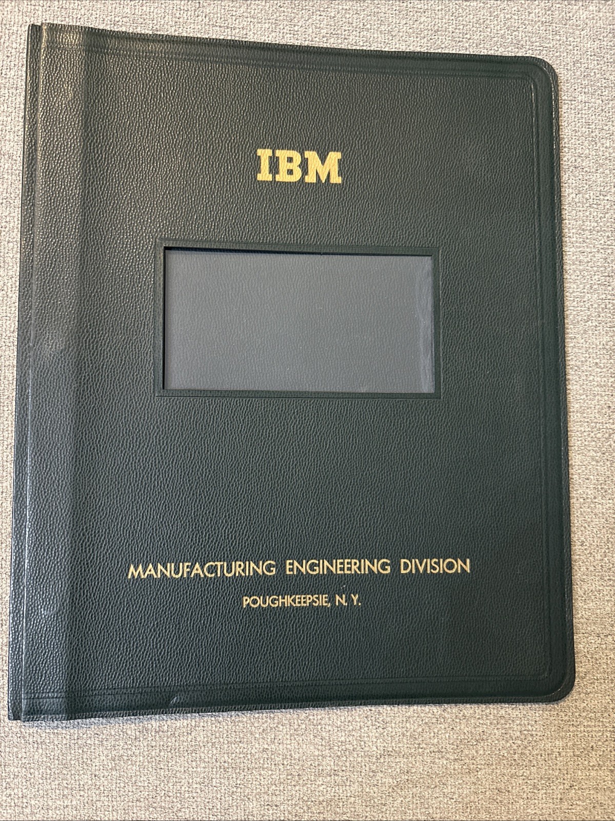 1950’s IBM Report Cover Manufacturing Engineering Division