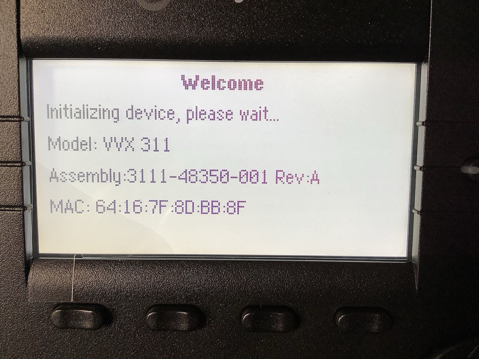 Polycom VVX 311 Corded Desktop Phone 2200-48350-001 ~ FREE SHIPPING