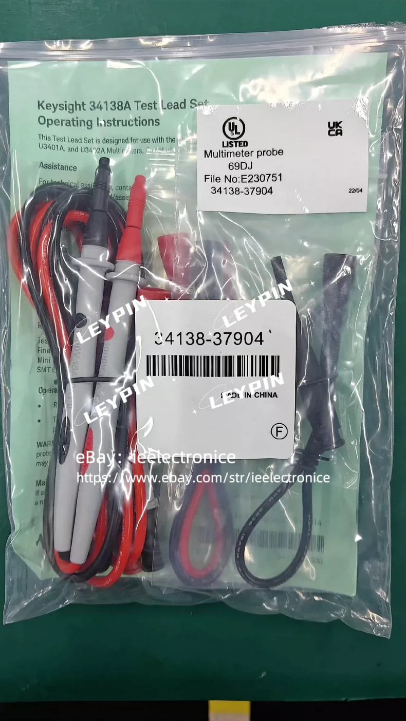 Keysight Technologies 34138A Test Lead Set 34138A-37904 Multimeter Probe..