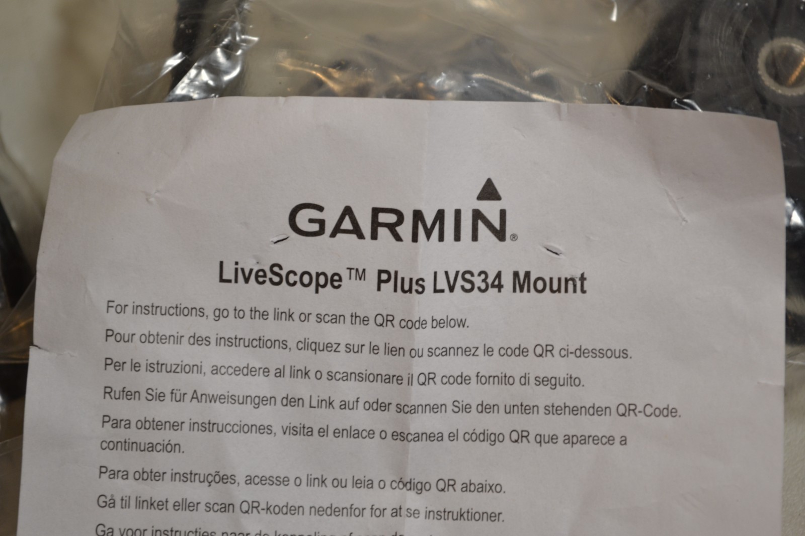 Garmin Livescope Perspective + Trolling Motor Barrel Bracket LVS 34 010-13228-00