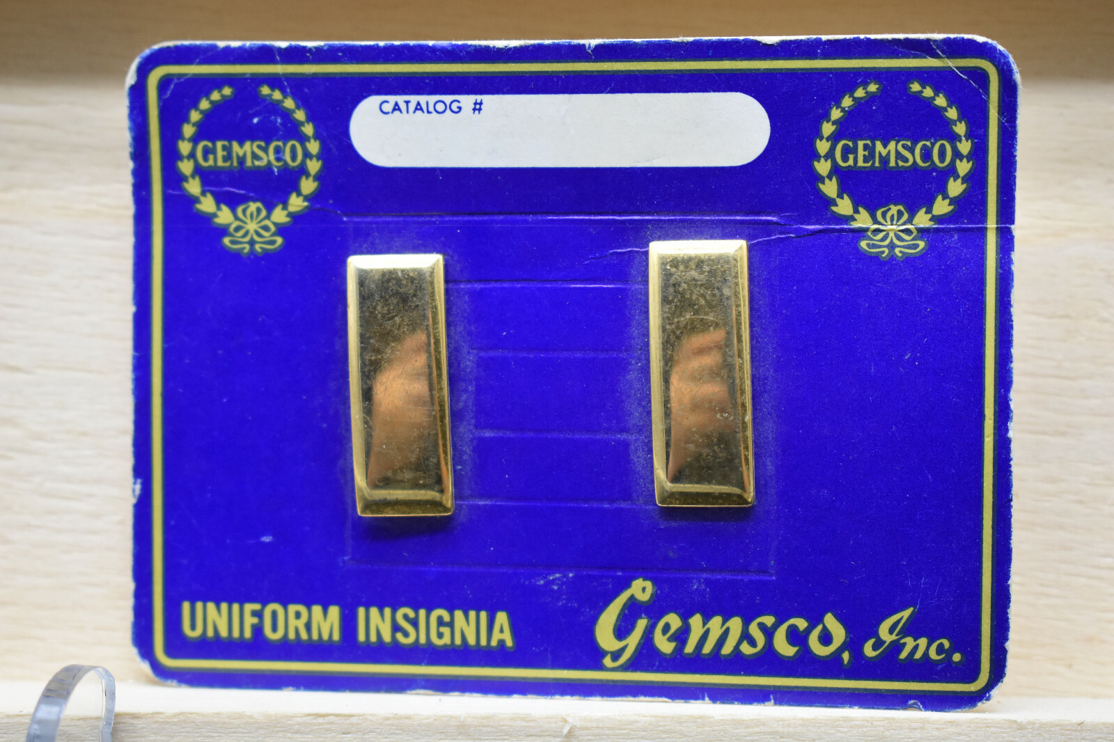 Pair of 2nd Lieutenant or Ensign Rank Pins. - Military Insignia - Authentic- New