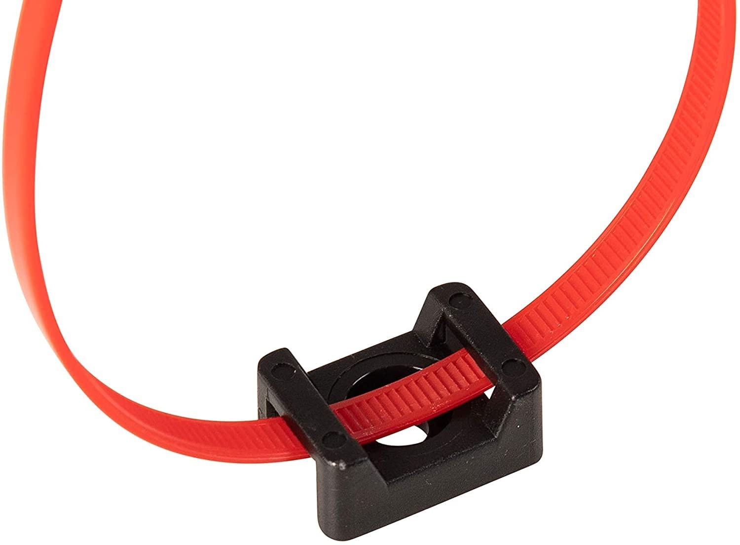 Cable Tie Mounting,100 Pcs Zip Base,5 mm(M5) Screw Hole, Black