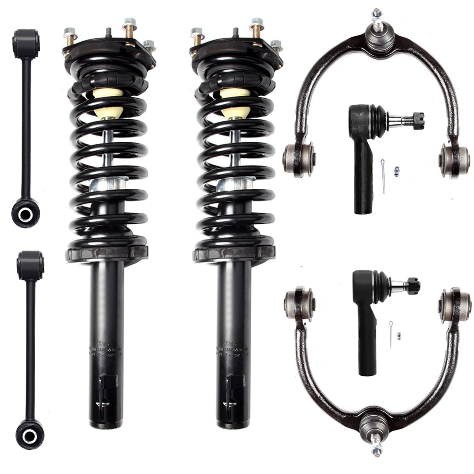 Front Strut Kit for Commander 06-10 Grand Cherokee 05-10 w/ Ctrl Arm Tie Rod End
