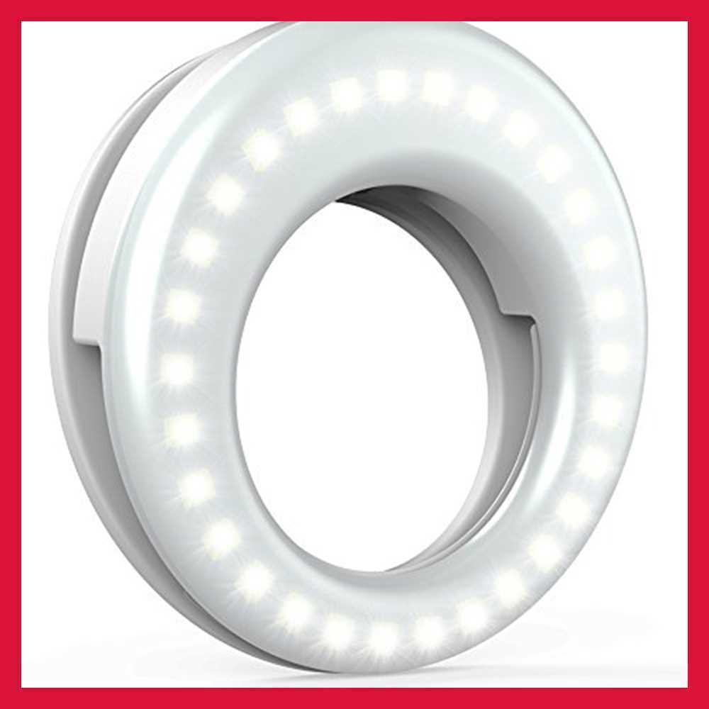 QIAYA Selfie Light Ring Lights LED Circle Cell Phone Laptop Camera WHITE NEW