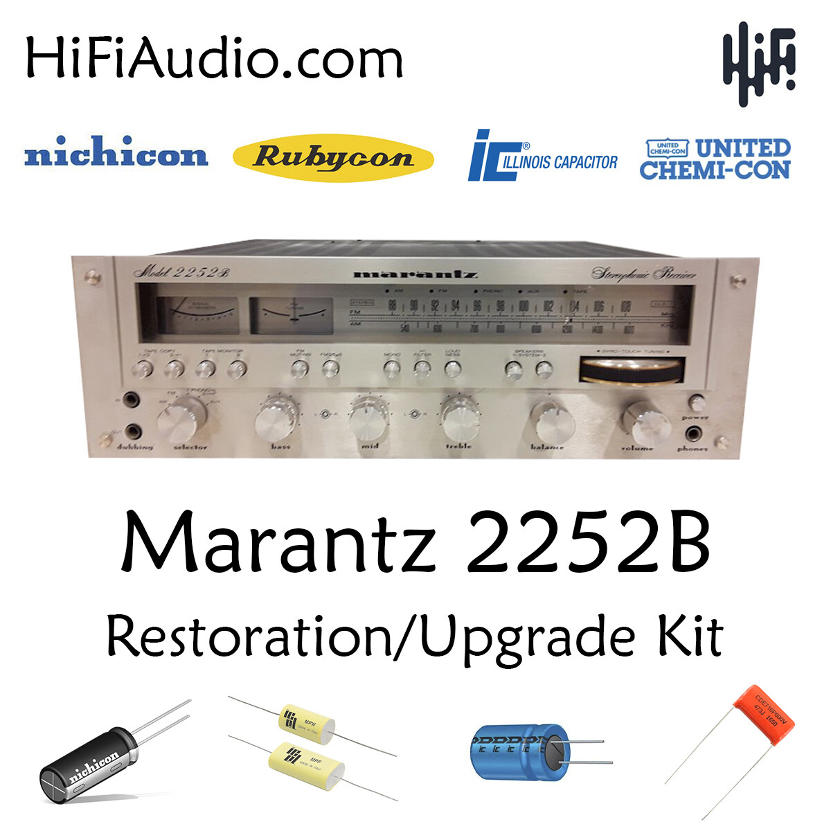Marantz 2252B rebuild restoration recap upgrade kit repair filter capacitor