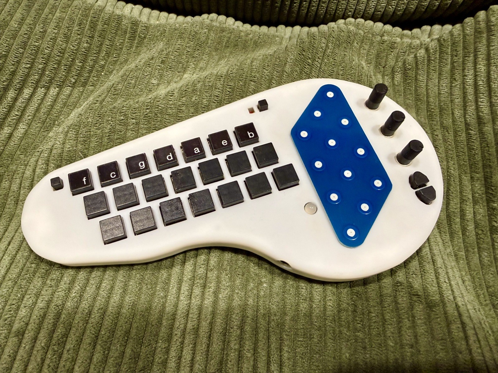 Alternative Touchplate /Strumpad for Minichord  - BLUE - Ships from California