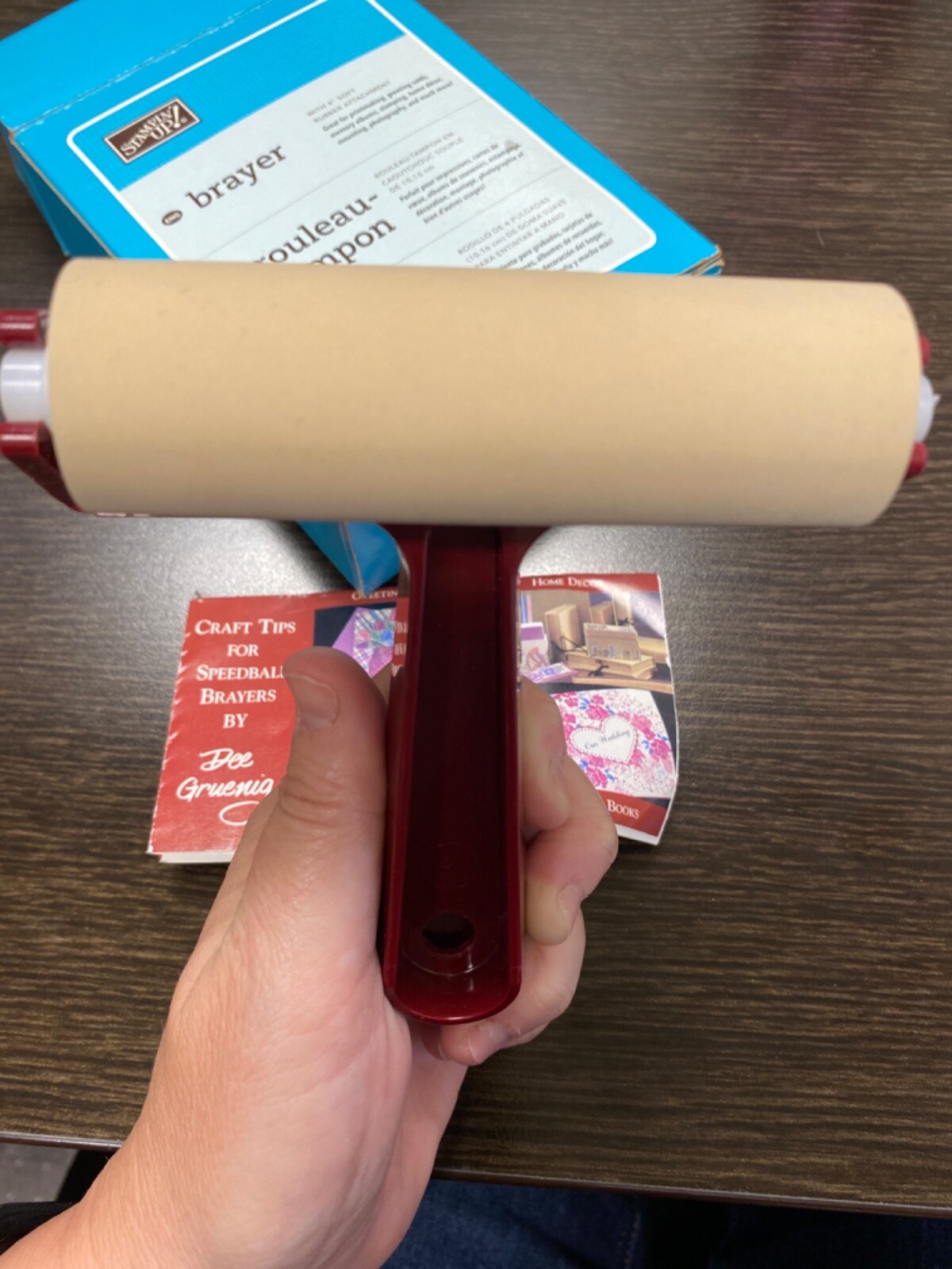 Stampin Up BRAYER Rubber 4 Inch NIB