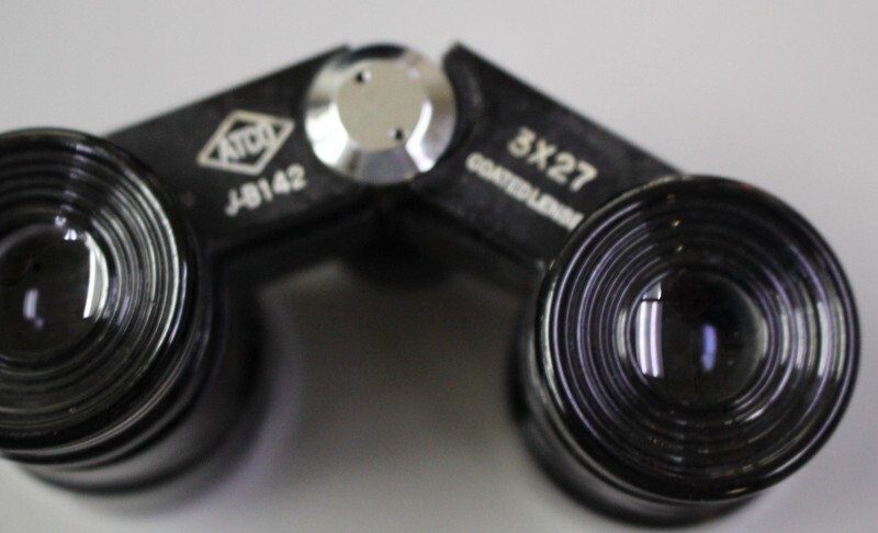 Vintage Atco Binoculars 3 x 27 With Leather Case