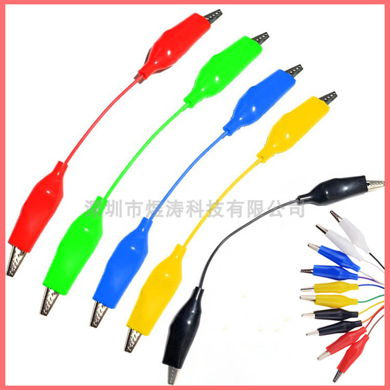 Electrical Alligator Clips Test lead Jumper Wire Crocodile Cable Wire HOT