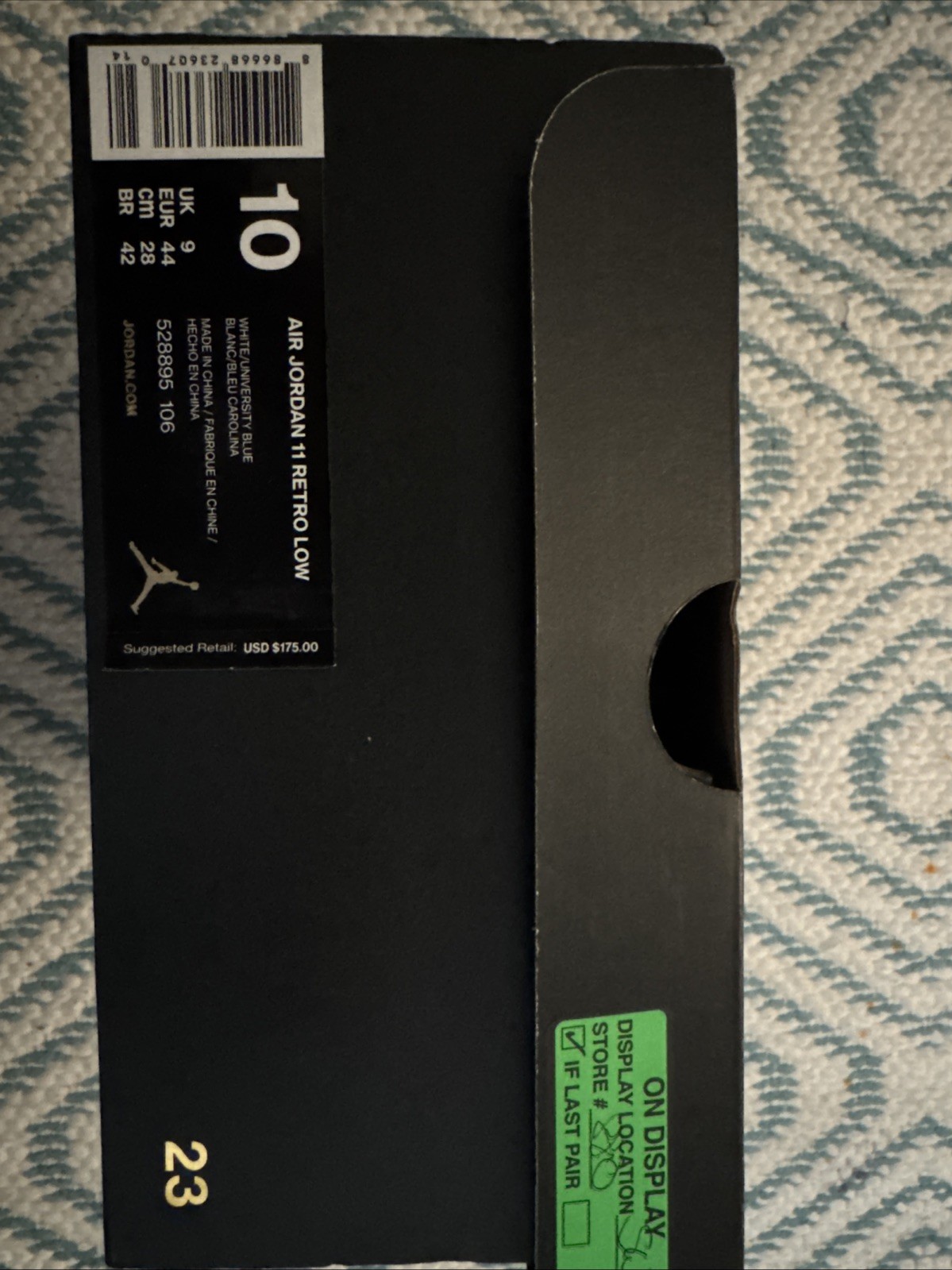 Anniversary Jordan Box Size 10