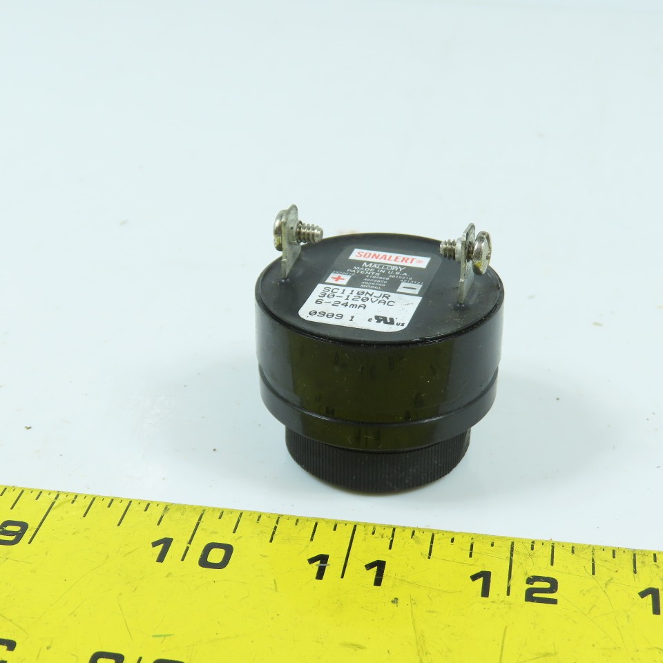 Mallory SC110NJR Sonalert 80 DBA Piezoelectric Alarm 30-120VAC