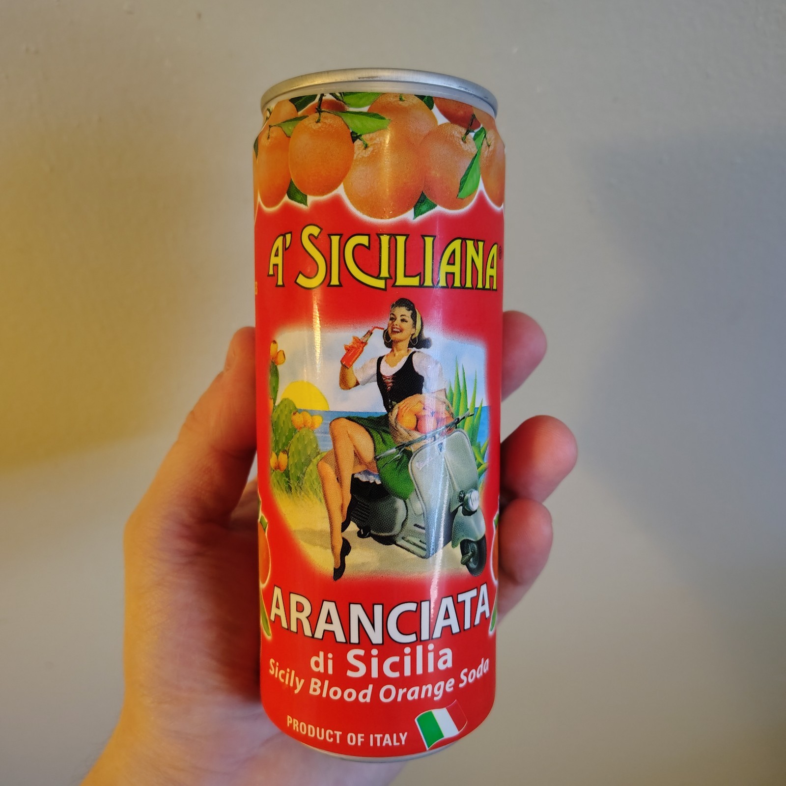 A'SICILIAN ARANCIATA Sicily Blood Orange Soda di Sicilia PRODUCT OF ITALY 330ML