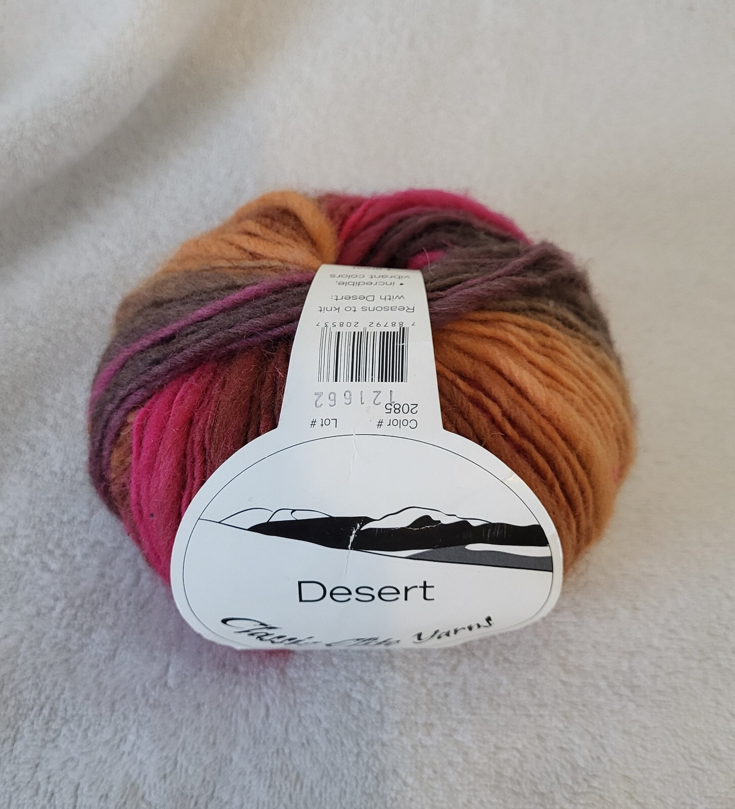 Desert Classic Elite Yarn 100% Wool Multi Color Skein 2085