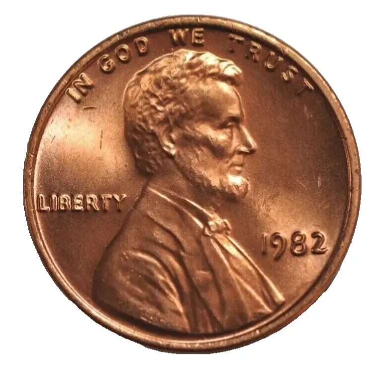 1982 P   Large Date Copper Lincoln Memorial Cent - BU