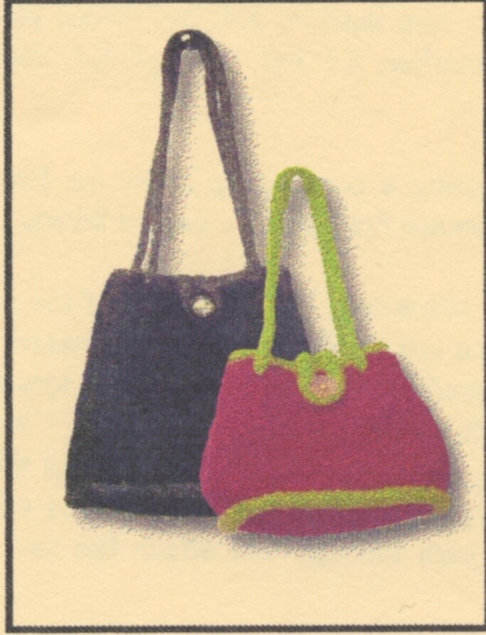 Designs by Shelley Knitting Felt Pattern - The "Twice As Nice" Bag -Small & Tall