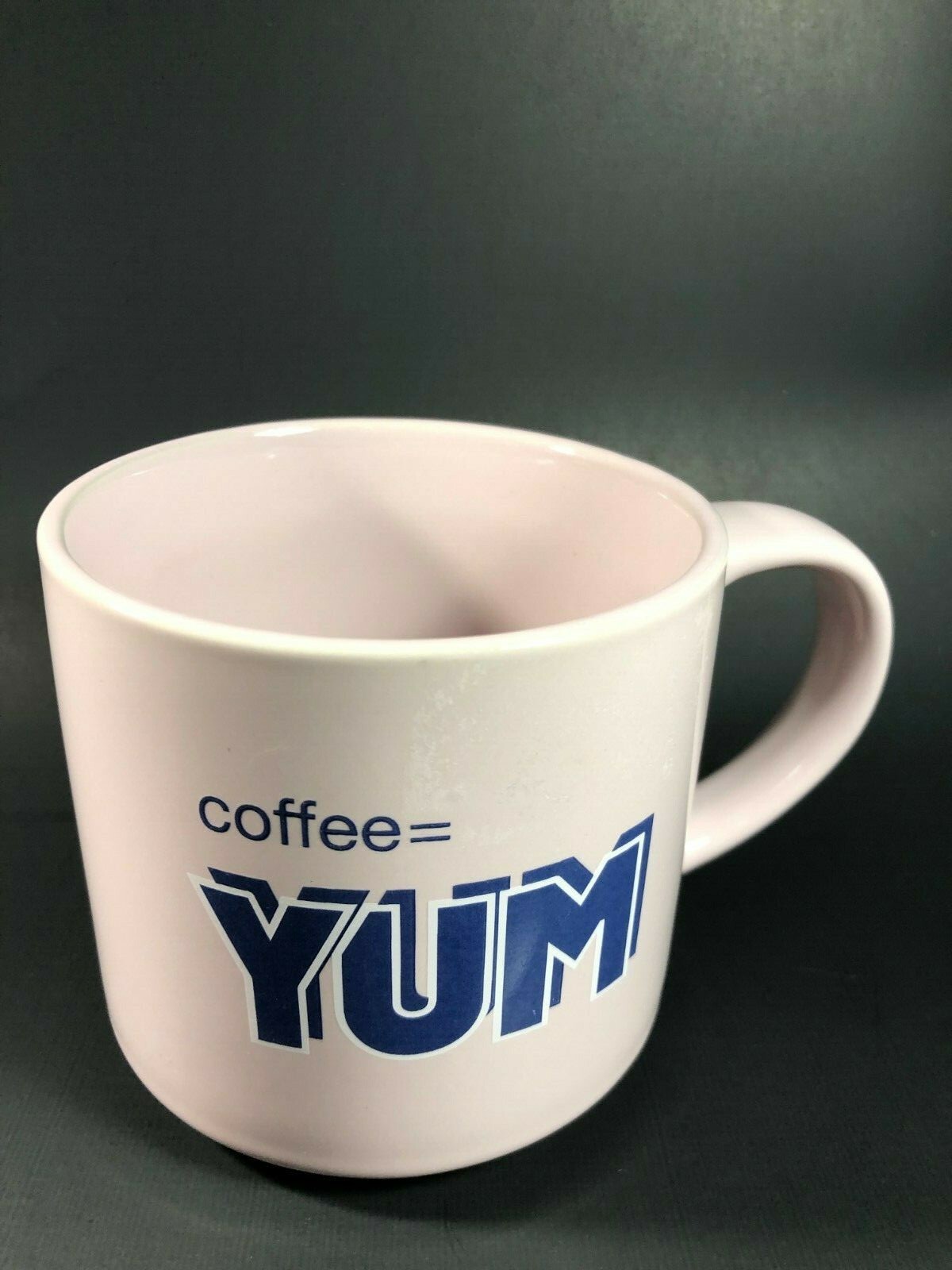 Yum Coffee Mug Nice light Pink color Excellent Simple mug