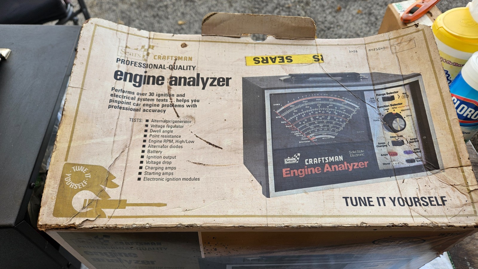 Vintage Sears Craftsman Solid State Electronic Engine Analyzer Model 161.210400