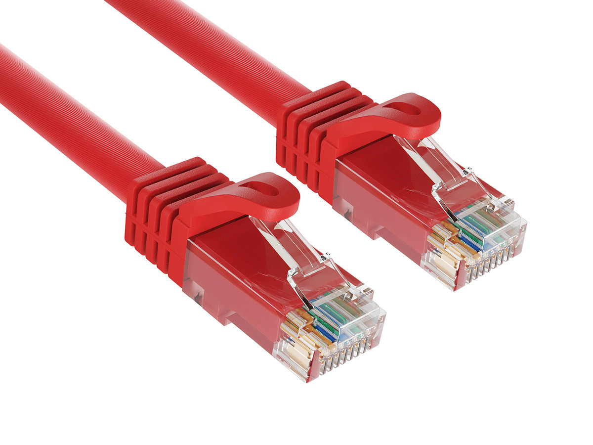 3ft Cat6a Ethernet Cable 10Gbps Snagless RJ45 for Gaming PS5 PC Router, Red