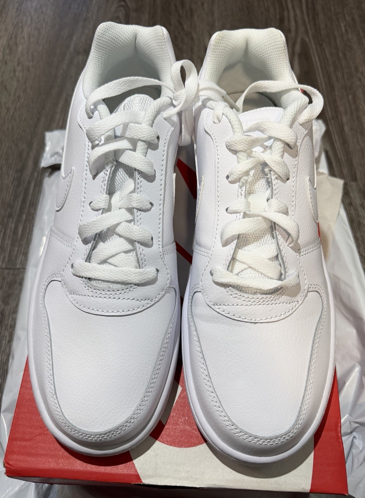 Nike Ebernon Low Men's Low Top Sneakers Triple White AQ1775-100