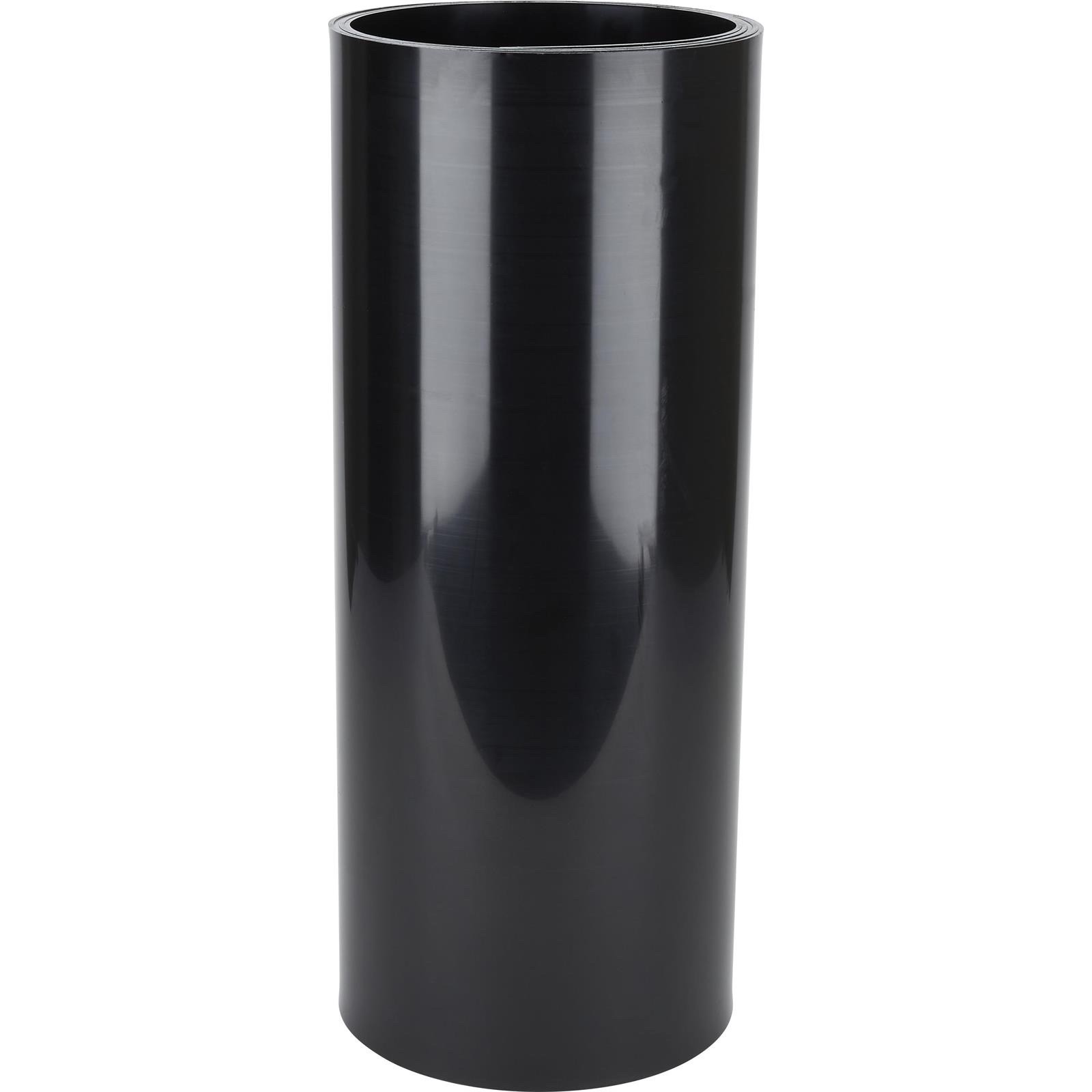 Colored Plastic HDPE Sheet 10 Ft Rolled, 1/8 Inch Thick, Black, Universal