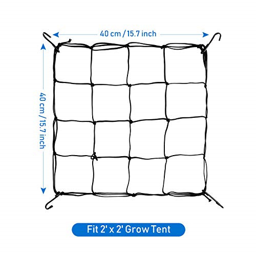 Flexible Net Trellis for Grow Plant Tents