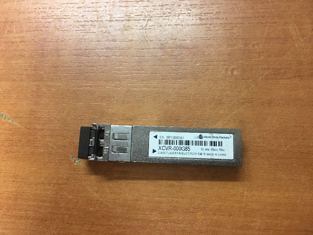 World Wide Packets / Ciena XCVR-000G85 1G, MM, 850nm, 550m SFP