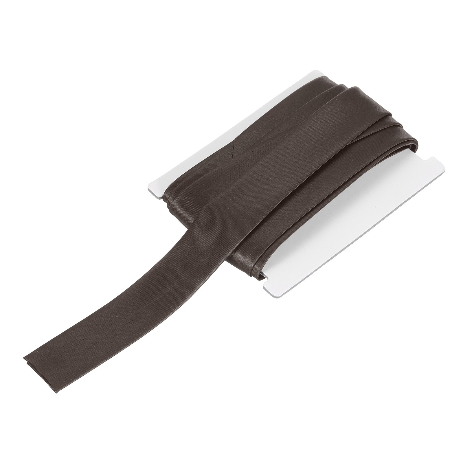 Double Fold Bias Tape 1 Inch x 6 Yards Satin Pre-fold Tape Dark Brown