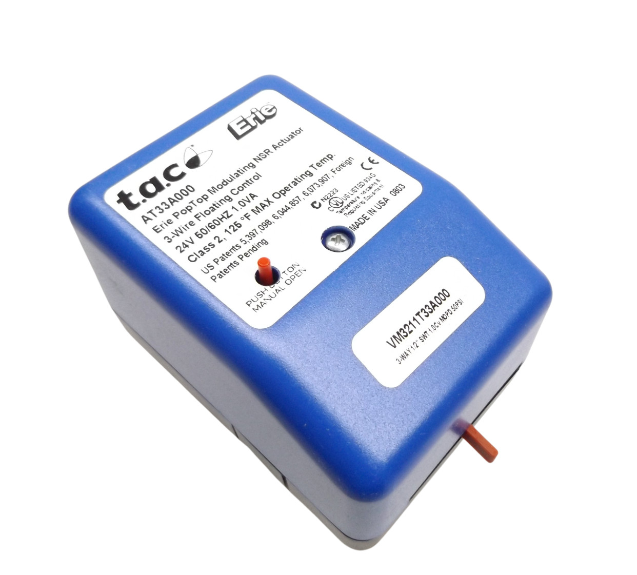 Tac Erie AT33A000 VM3211T33A000 Poptop Modulating Nsr Actuator