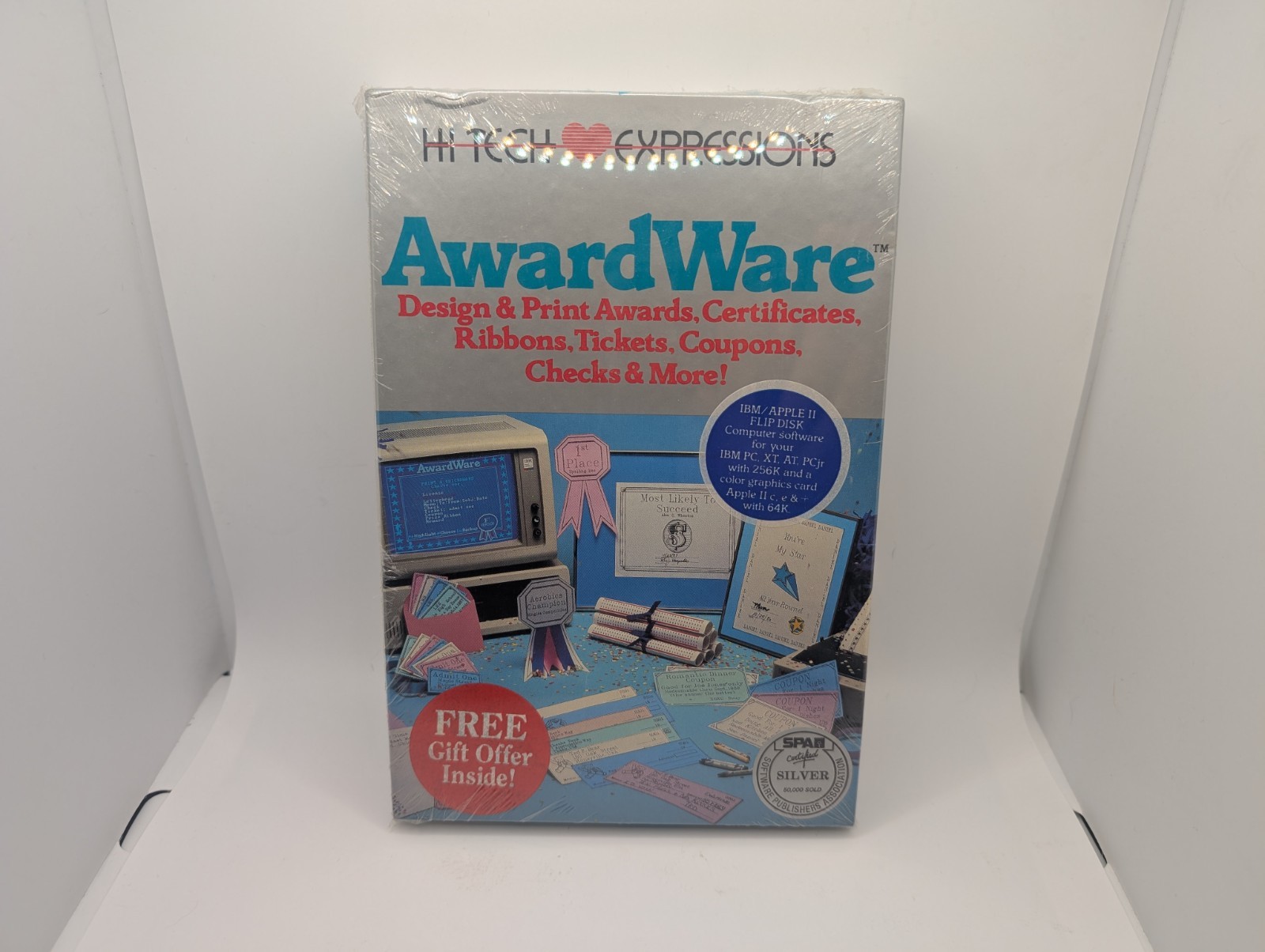 AwardWare for Apple II (2) family, IBM PC by Hi-Tech Expression NEW SEALED!