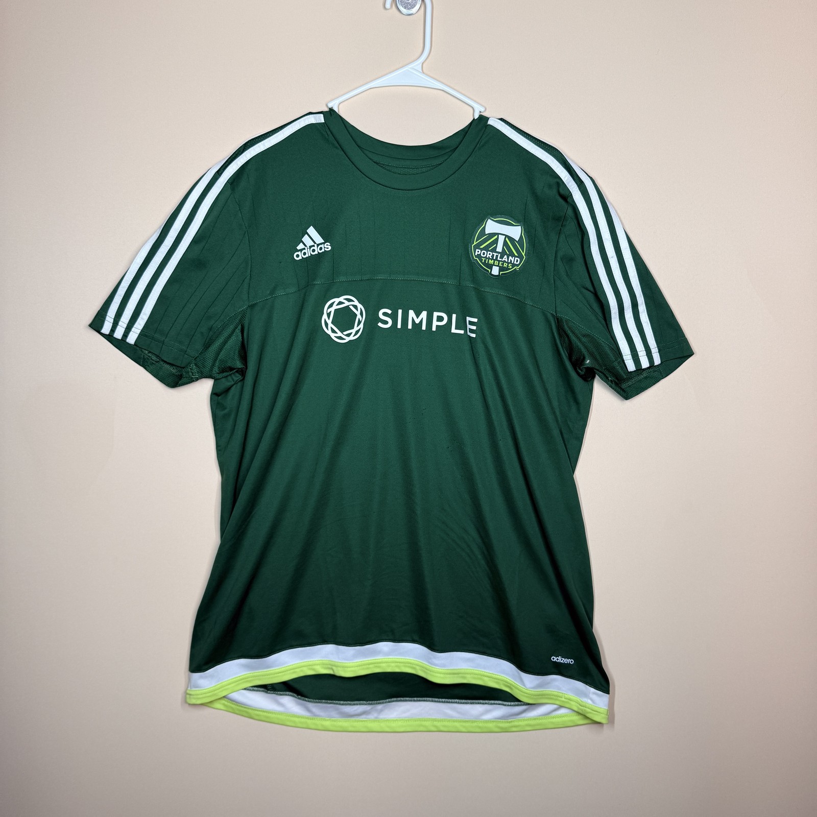 Adidas AdiZero Portland Timbers Soccer Football Jersey Green Men's Size Large L