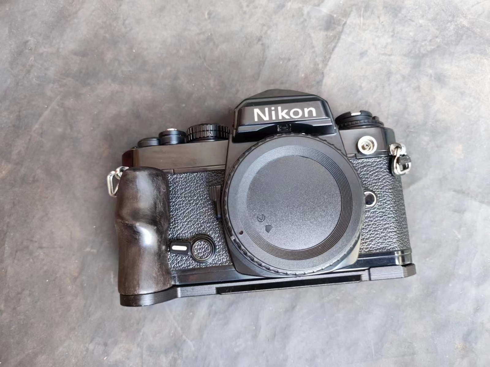 Ebony Wood L Bracket Tripod Plate Base Camera Hand Grip For Nikon FE FM FM2 FM3A