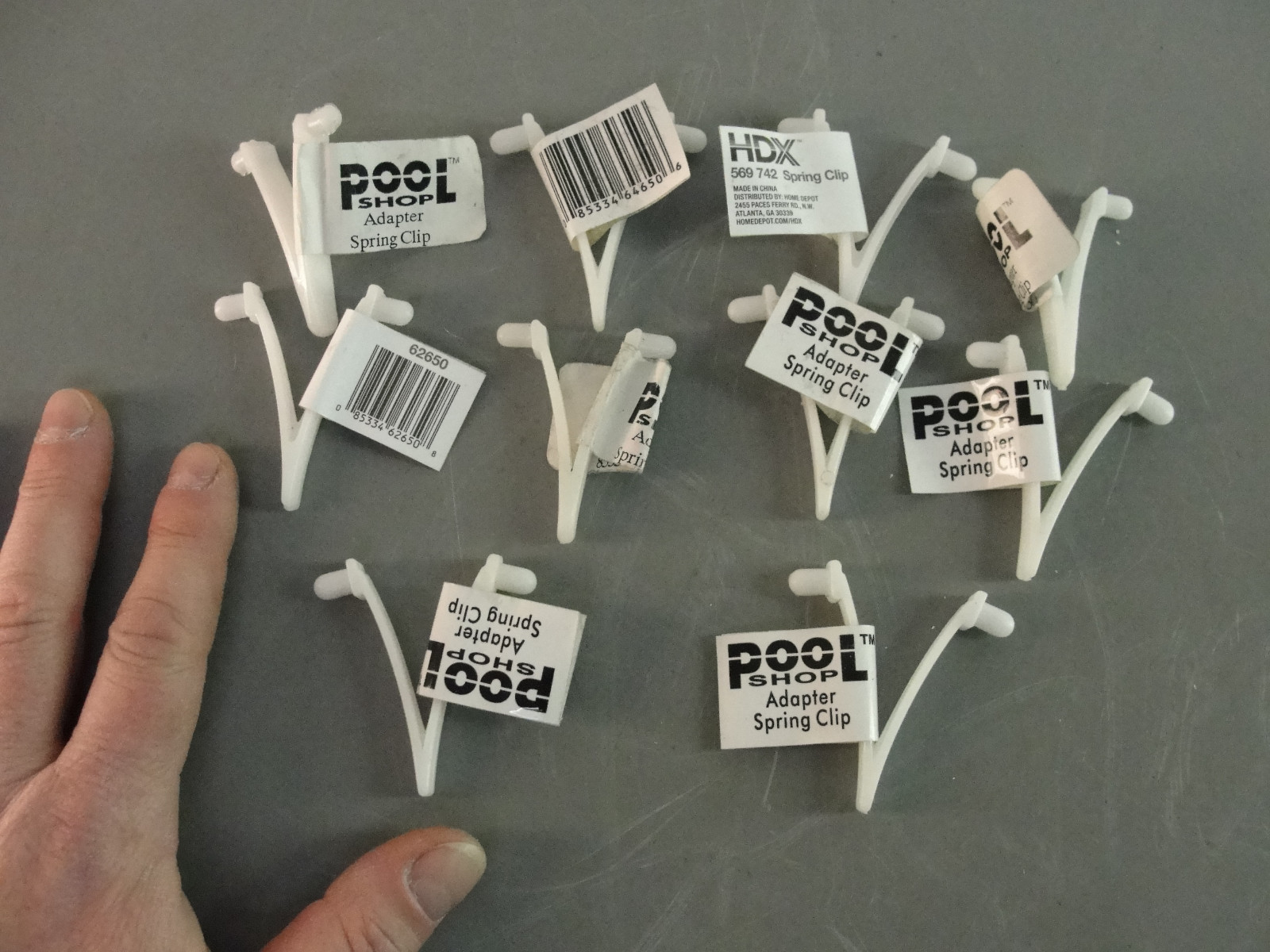 UNIVERSAL SPRING RETAINER WISHBONE CLIP SWIMMING POOL HANDLE PART LOT 10 pcs HDX