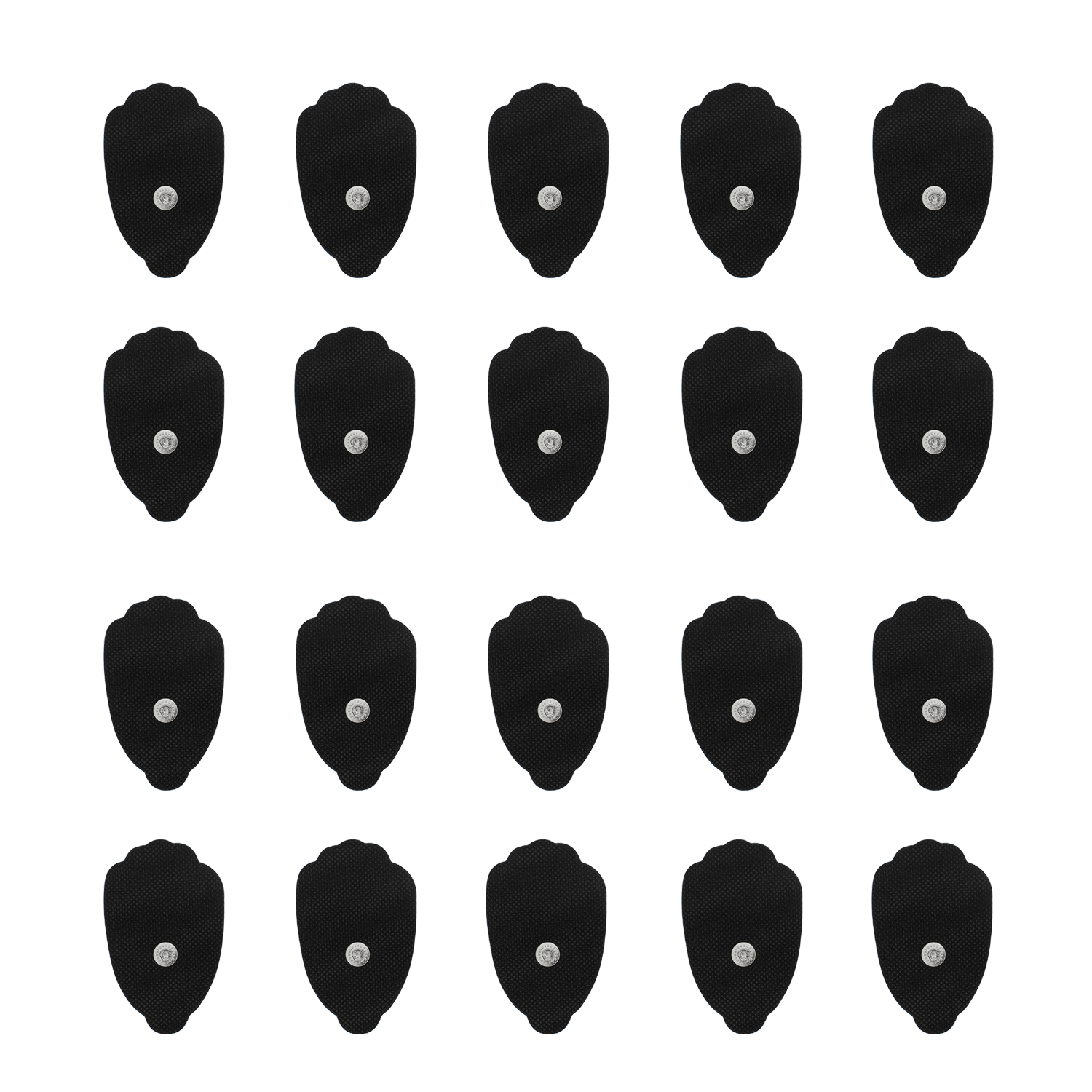 Tens Unit Muscle Stimulator Replacement Electrodes Pads Reusable Snap On (20)