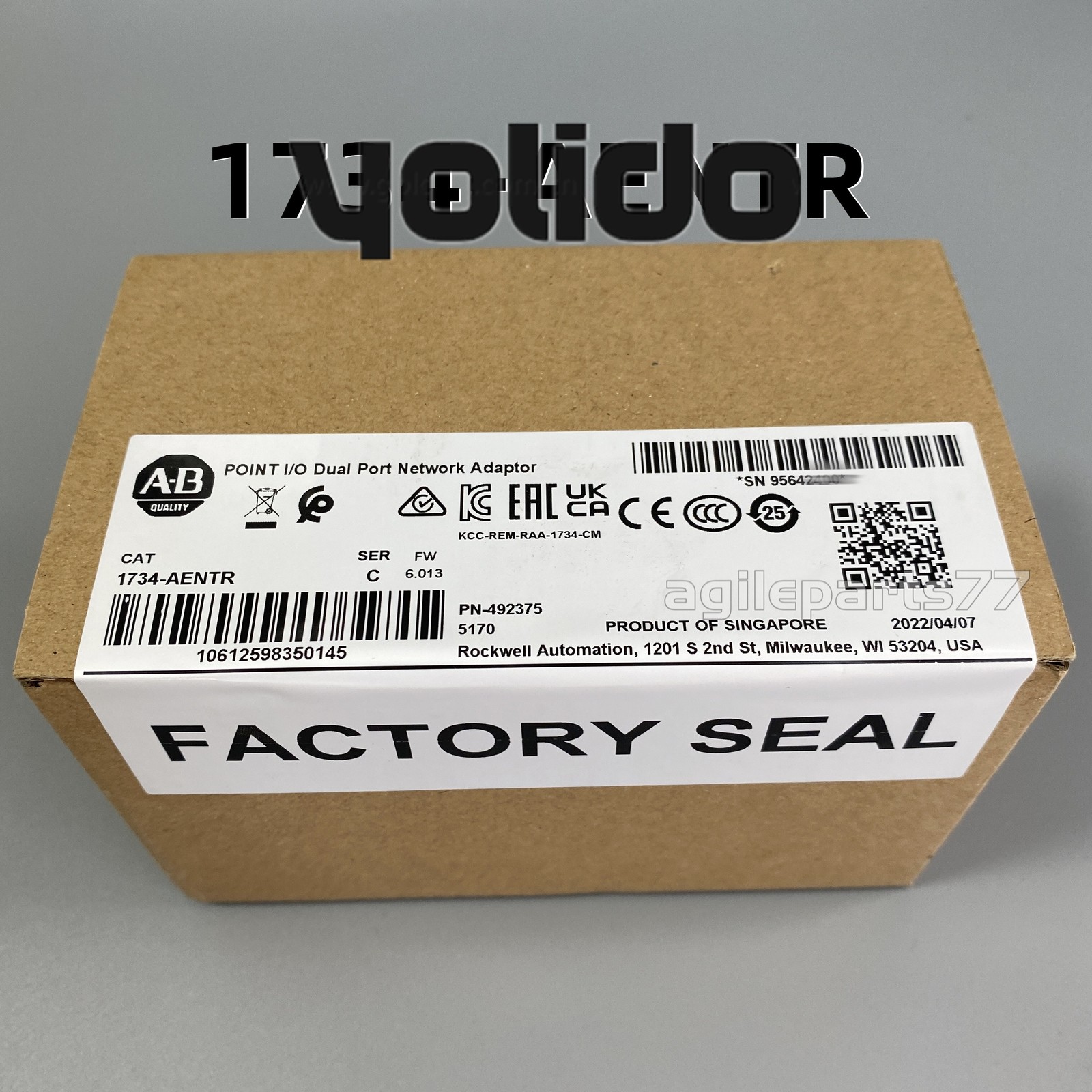 1734-AENTR AB Point I/O Dual Port Adaptor Module 2023 New Sealed us free tax